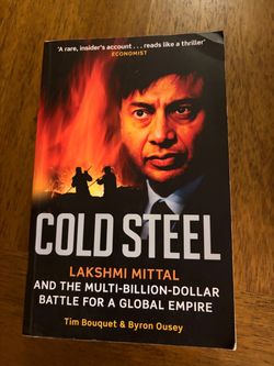 Cold steel book about lakshmi Mittal