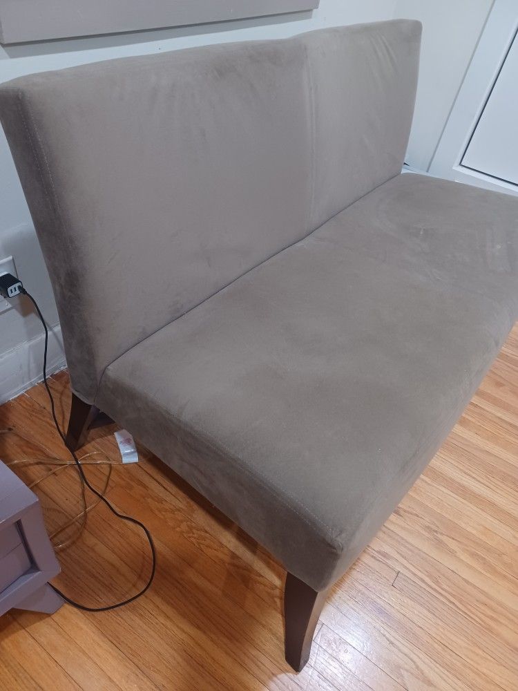 Vintage Crate & Barrel Modern Armless Loveseat