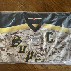 Supreme Fire & Ice Hockey Jersey Digital Camo Size XL