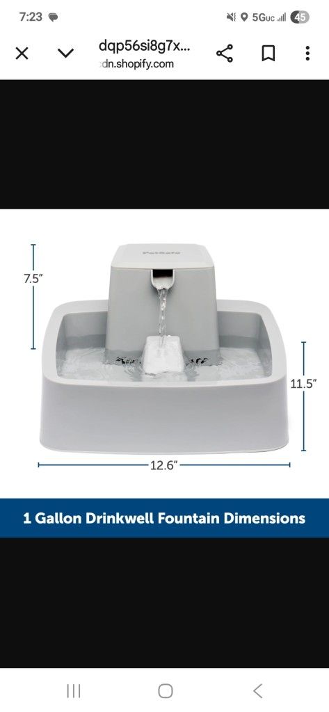 Petsafe. Drinkwell 1 gal Fountain