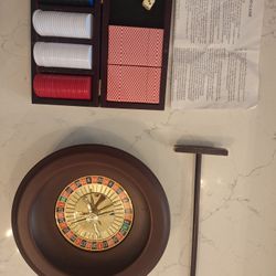 Roulette Wheel With Craps Boards