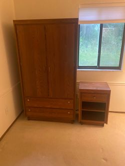 Armoire and night stand