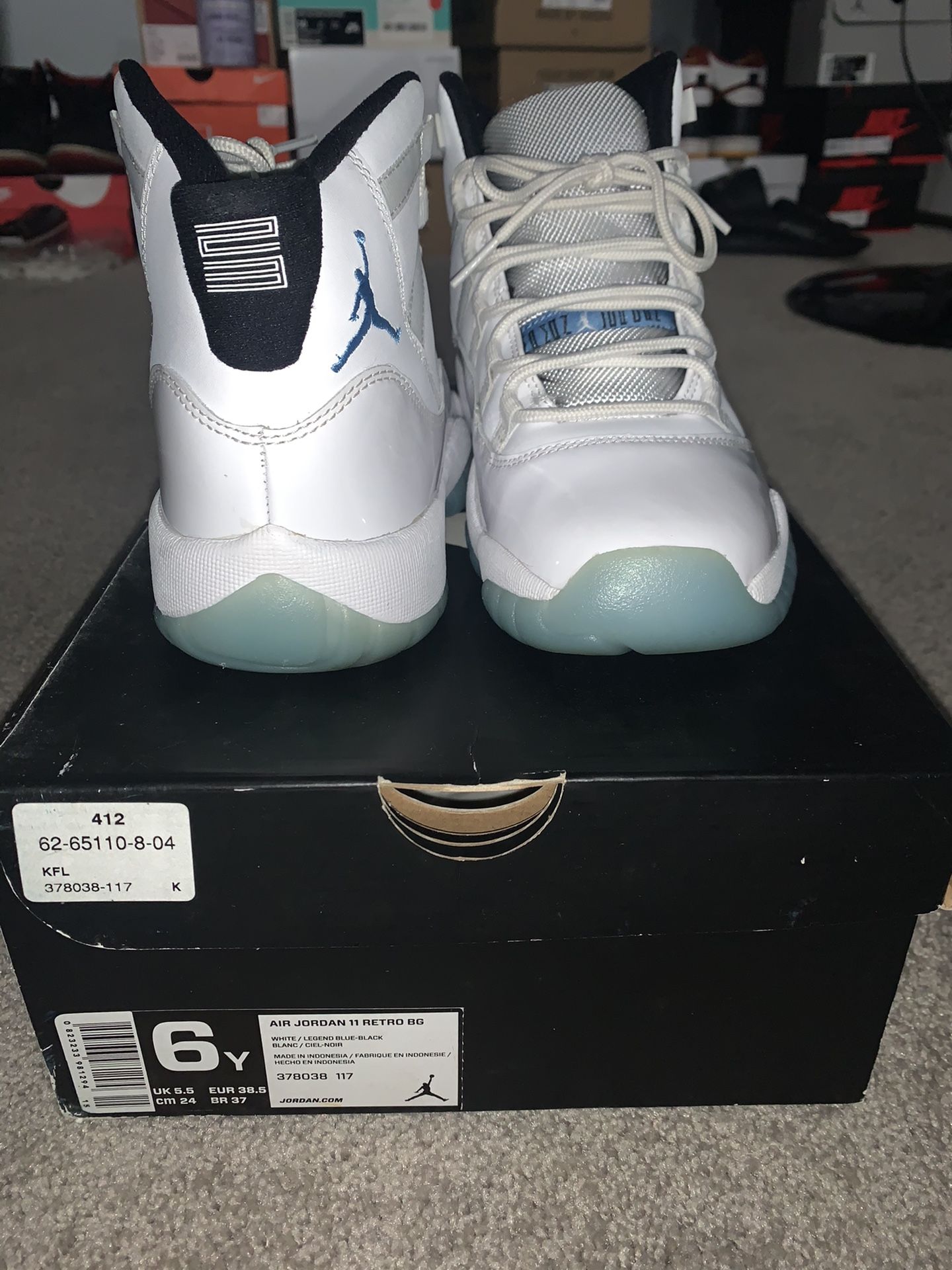 Air Jordan 11 legend blue size 6 Og everything