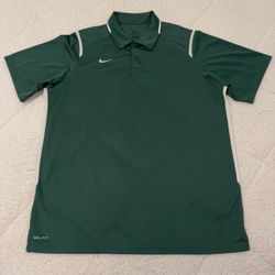 Nike Dri Fit Golf Polo Mens XL Green