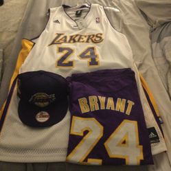 Kobe  Laker Hat T-shirt  & Jersey  