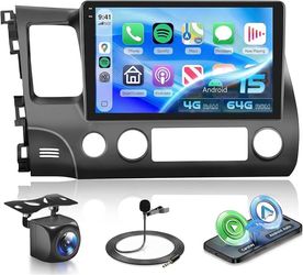 Android Car Radio Stereo for Honda Civic 2006-2011 - 10.1” Display, Apple CarPlay Android Auto
