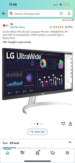 LG UltraWide FHD 29-Inch Computer Monitor