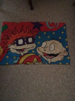 RUG RATs. Collectable.Items 1997 Sleeping Bag. (Throw When Unzipped) And New Pillow Case, Rare- No Tags