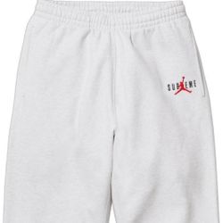 Supreme X Jordan  Sweatpant Ash Grey Size XL