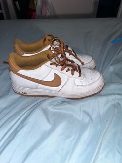 Nike Air Force 1 Low GS "White Desert Ochre" Size-[7Y]