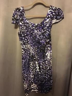 Purple black dress