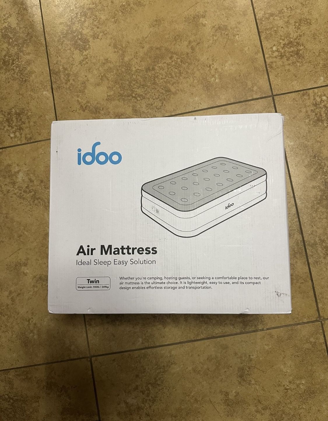 ¡DOO Luxury Twin Air Mattress with Built in Pump, 18" Raised Comfort Blow up Mattress, Inflatable Mattress for Guests & Home, Air Bed, colchon inflabl