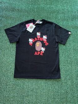 BAPE x Hello Kitty Black T-Shirt Size Small