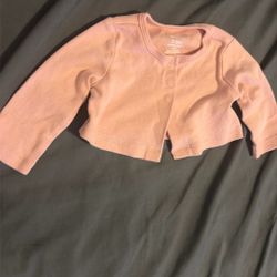 Toddler Girl Pointelle Cardigan Sweater - (0-3M)