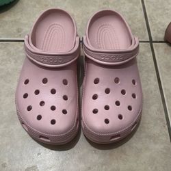 Crocs Unisex  Iridescent Pink W11 M9