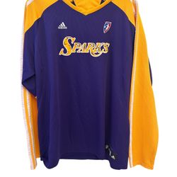 Adidas Vintage LA LOS ANGELES SPARKS SHOOTING SHIRT WNBA Jersey Womens XL