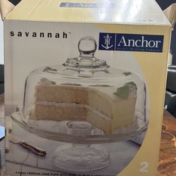 Pedestal Cake Plate  and Dome Cover