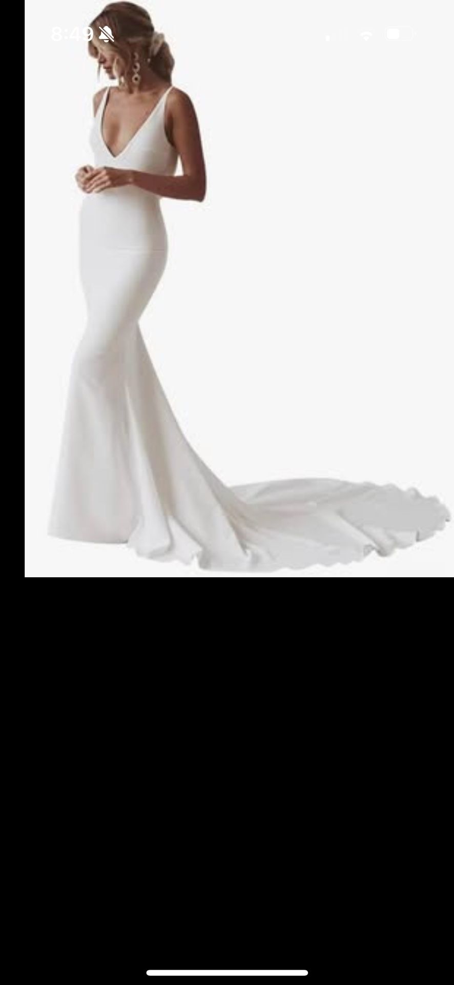 Chiffon A-line Long Simple Beach Bridal Gown