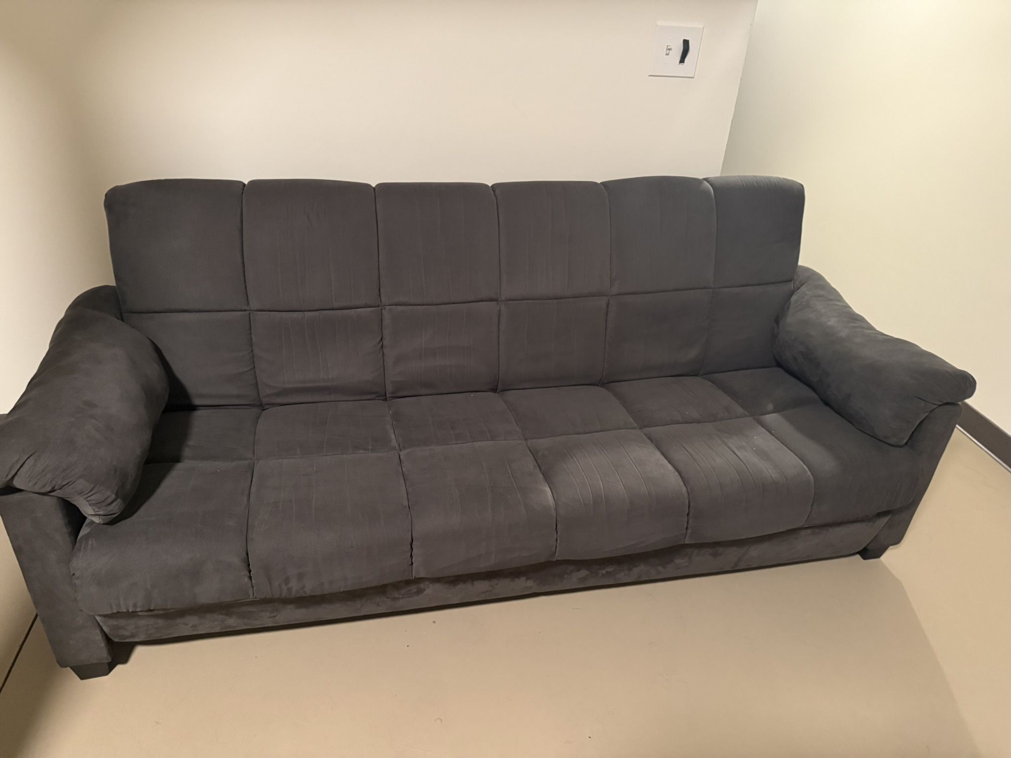 Gray Sleeper/Futon Sofa