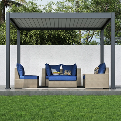 Paragon Lugano Louvered Aluminum Pergola 10'x12'