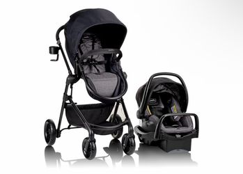 Evenflo Pivot Modular Travel System w/ LiteMax Preemie and Infant Car Seat