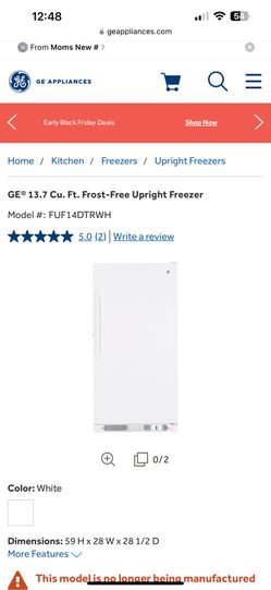 GE Standing Freezer