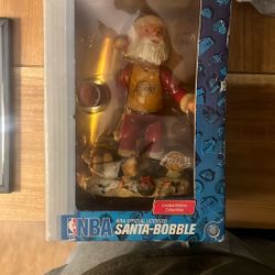 Official NBA licensed “Santa-Bobble” Los Angeles Lakers Santa Bobble Head Collectible 