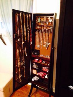 Mirrored Jewelry Armoire