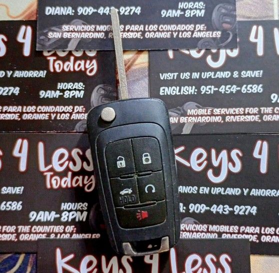$70 in Pomona or Upland | Chevy Buick GMC PEPS Flip Key Push Start Button Copy (Verano, Malibu, Cruze, Equinox, Camaro, LaCrosse, Sonic, Terrain, Impa