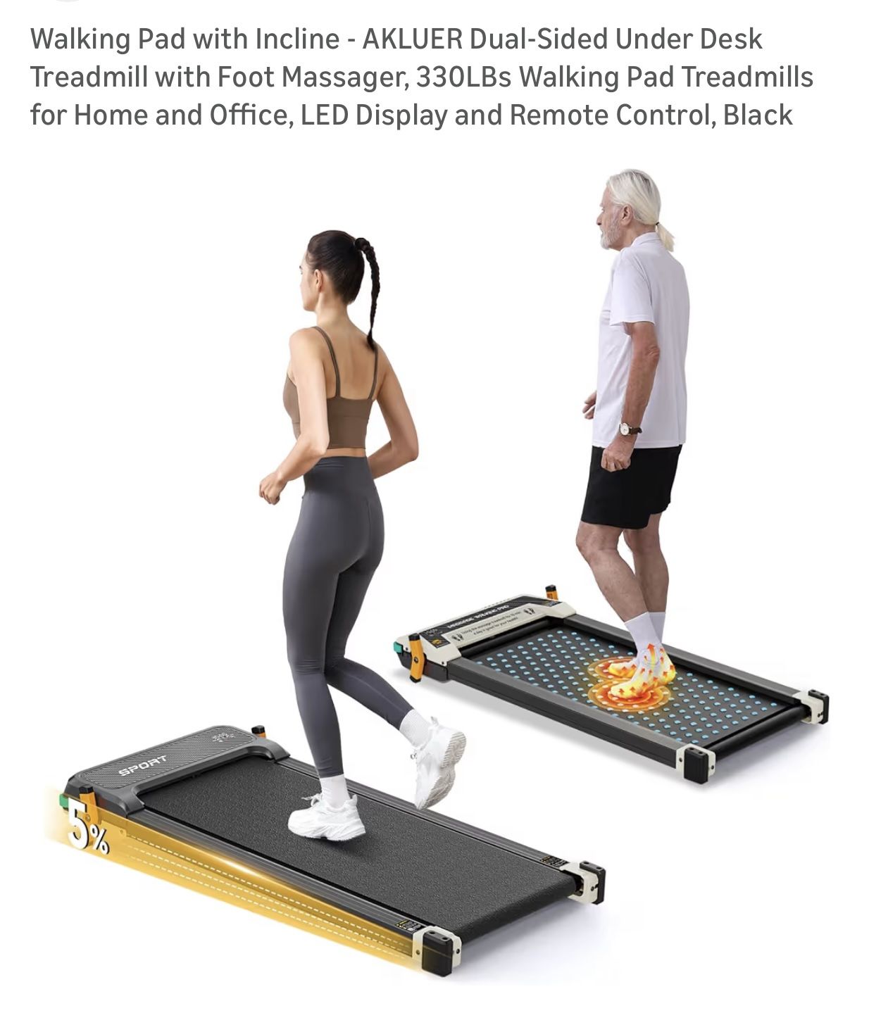 Dual Sided Treadmill With Incline And Remote Control In Excellent shape And Working Condition 