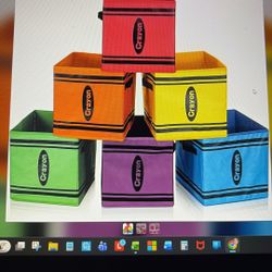 Rattanview 6 Pcs 11” Fabric Storage Bins