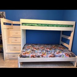 Wooden Bunk Bed 