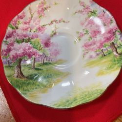 Unique Saucer Royal Albert Blossom Time Crown China England 