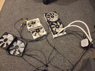 Corsair AIO, and 4 extra RGB fans