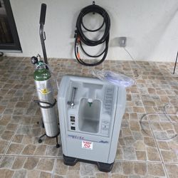 AirSep New Life Elite - W/ Oxygen Cylinder Tank 