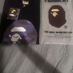 Bape Tee Blue Camo