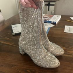Taylor Swift Inspired Sparkle Boots  Size 4