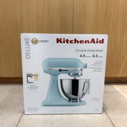 KITCHEN AID DELUXE TILT-HEAD STAND MIXER 4.5QT KSM97MI MINERAL WATER 