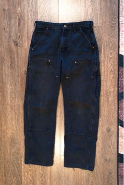 Vintage Carhartt Faded Black Double Knee Pants