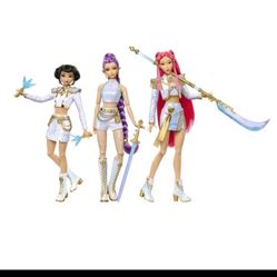 IN HAND K-Pop HUNTR/X Rumi Mira Zoey What It Sounds Like 3-Pack Mattel Creations