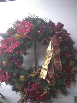 35" Christmas wreath fake