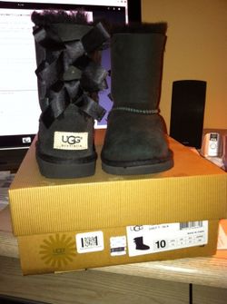 Girls black UGG boots