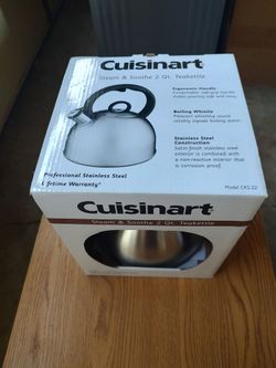 Cuisinart Steam & Soothe 2 Qt. Teakettle | Stainless Steel | NIB