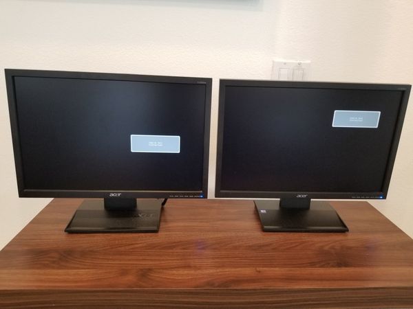 Two 19 Acer Monitors For Dual Monitor Set Up For Sale In Los Angeles Ca Offerup 8658