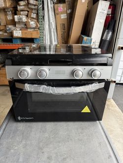 Invision 17" RV Range Stove Digital Oven 3 Burner #480-2730