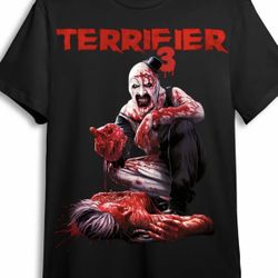 TERRIFIER HORROR 100% COTTON T-SHIRT ;^0
