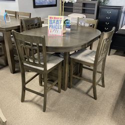 5 PCs Dining Set 🩶🥰 Easy Financing! 💛 $799! 