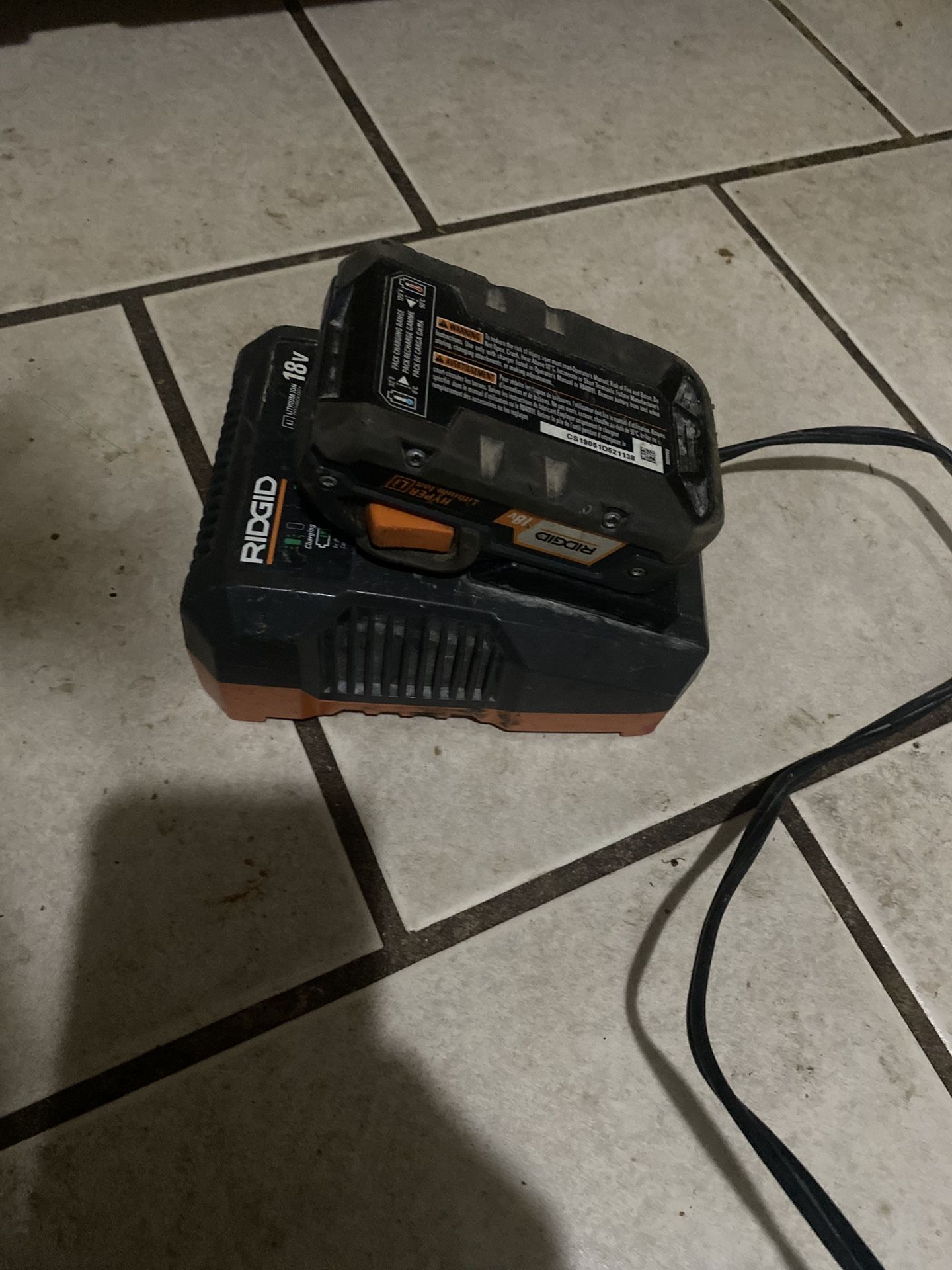 Rigid Battery And Charger
