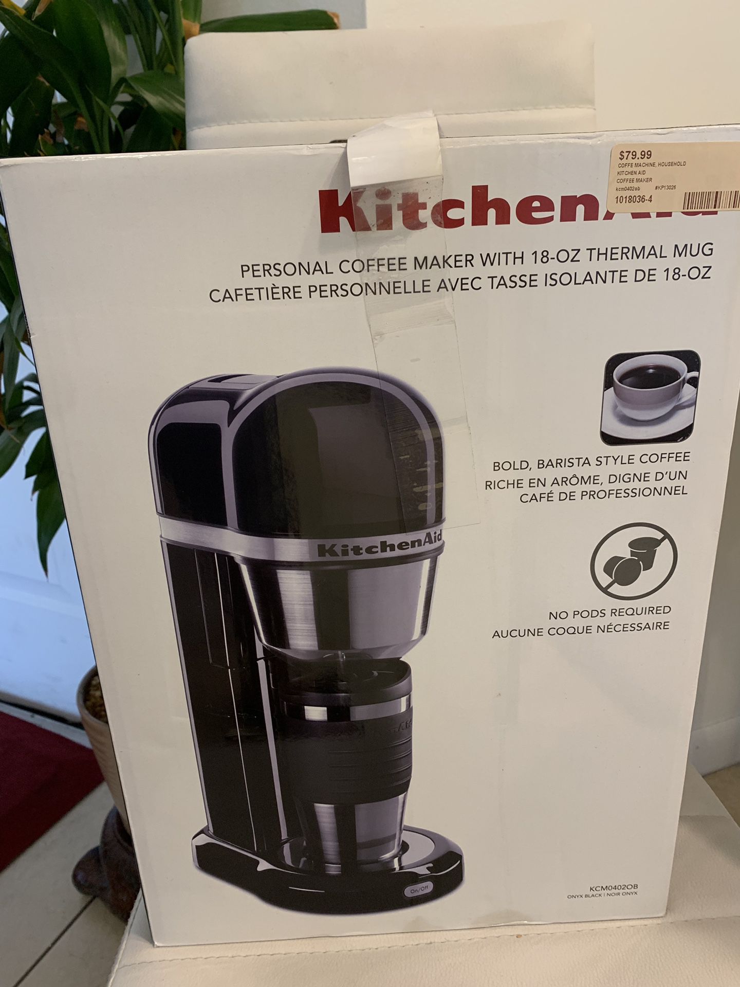KitchenAid KCM0402OB Personal Coffee Maker - Onyx Black