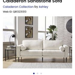 Mid-century Modern Cream Sofa for sale